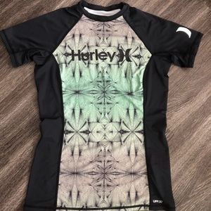 Hurley Black Sleeve Sun Shirt UPF+50 Rashguard